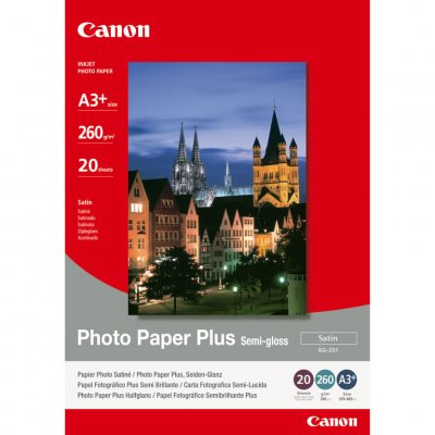 CANON Papier Photo Satin&eacute; A3 Plus  SG-201 - 20 feuilles