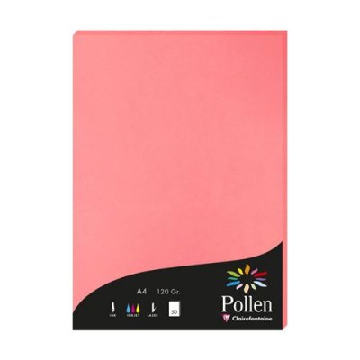 CLAIREFONTAINE Papier Pollen A4 50 feuilles - Litchi - Pollen by  - Litchi