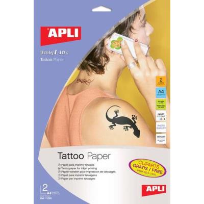 GENERIQUE Papier pour tatouage et transfert (jet d'encre) x 2 - APLI AGIPA