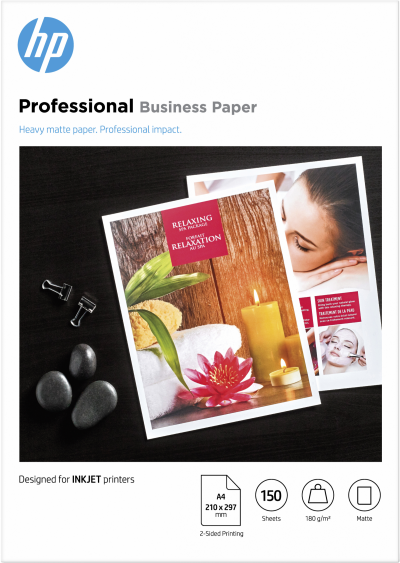 HP Papier professionnel  Business, mat, 180&nbsp;g/m2, A4, 150&nbsp;feuilles