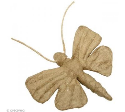 DECOPATCH Papillon en papier m&acirc;ch&eacute; - 9 x 12 x 1,5 cm