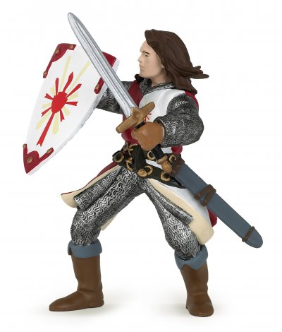 PAPO  - 39282 - Lancelot rouge 8 cm X 10 cm