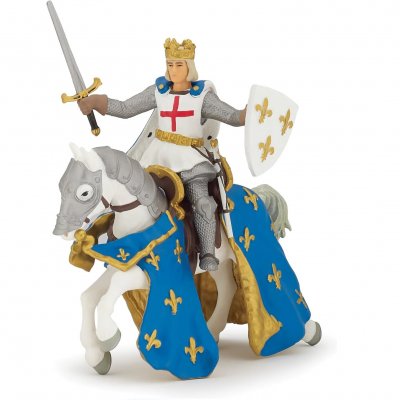 PAPO  - 39841 - figurine - saint luis et son cheval 