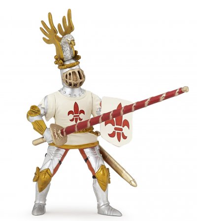 PAPO  - Chevalier blanc fleur de lys 