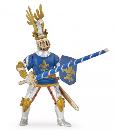 PAPO  - Chevalier bleu fleur de lys 