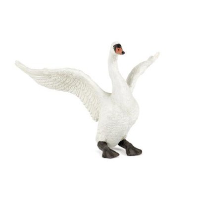 PAPO -Cygne Blanc LA Vie Sauvage Animaux Figurine, 50115, Cygne Blanc