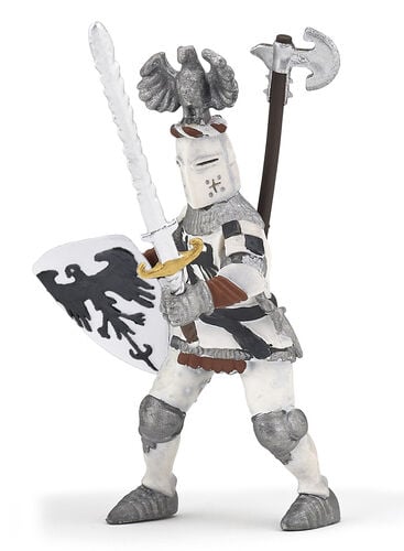 PAPO  Figurine Chevalier Blanc au cimier Pour Enfant