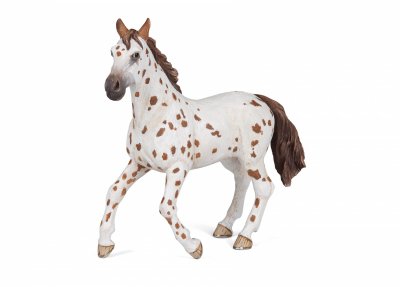 PAPO  Figurine Jument appaloosa brune 