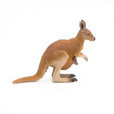 PAPO  Figurine Kangourou et son b&eacute;b&eacute; 