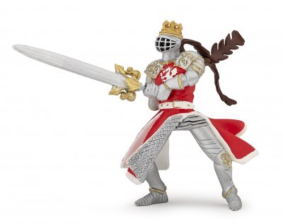 PAPO  Figurine Roi au dragon &agrave; l'&eacute;p&eacute;e Pour Enfant