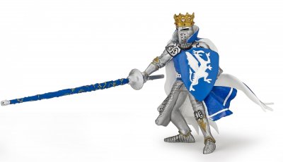 PAPO  Figurine Roi au dragon Bleu Pour Enfant