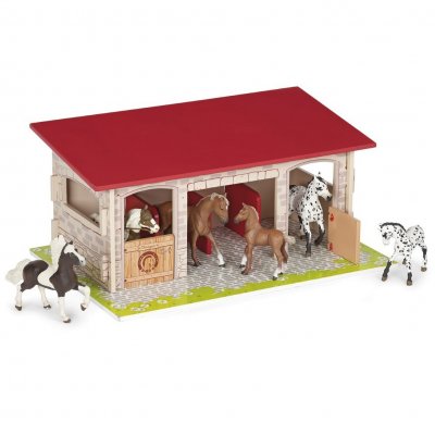 PAPO  Horses&stable Figure Dor&eacute;