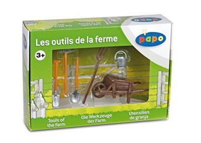 PAPO  la brouette et les outils 