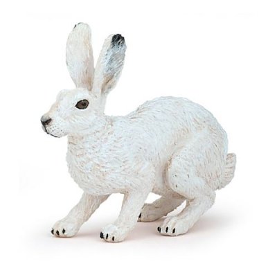 PAPO -Li&egrave;vre Polaire LA Vie Sauvage Figurine, 50226, Li&egrave;vre Polaire