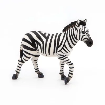 PAPO - Z&egrave;bre m&acirc;le LA Vie Sauvage Figurine, 50249, Multicolore