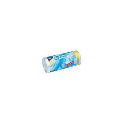  PAPSTAR 12079 Sac poubelle avec poign&eacute;e de transport Transparent