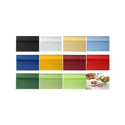 PAPSTAR  Nappe damass&eacute;e, (l)1,0 x (L)50 m, rouge