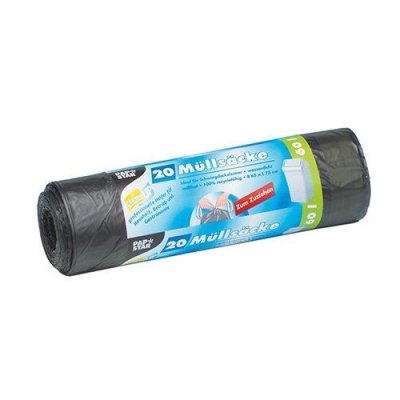  Papstar sac poubelle, filme pehd, gris, 75.00 x 65.00 x 75.00 cm