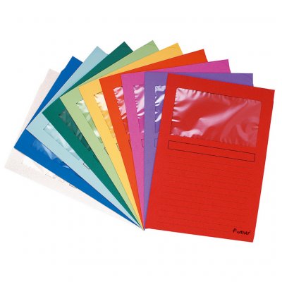 EXACOMPTA Paquet 100 chemises a fenetre forever  - a4