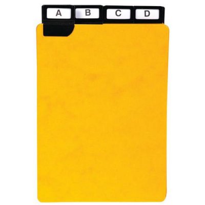 EXACOMPTA Paquet 24 Guides Alphab&eacute;tiques &Agrave; Onglet Pour Fiche 150x105mm