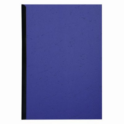 EXACOMPTA Paquet De 100 Couvertures Grain Cuir Pour Reliure A4 270g Bleu Fonc&acute;