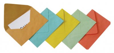 GPV Paquet de 100 enveloppes &eacute;lection recycl&eacute;es bleues 90x140 75 g/m&sup2;