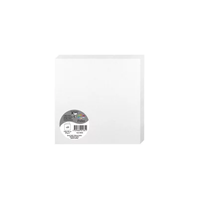 POLLEN Paquet de 25 cartes pli&eacute;es  160x160mm Blanc Iris&eacute; 210g