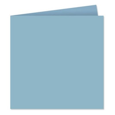 POLLEN BY CLAIREFONTAINE Paquet de 25 cartes pli&eacute;es Pollen 160x160mm Bleu Lavande 210g