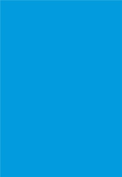 POLLEN Paquet de 25 cartes simples  106x213mm Bleu Turquoise 210g