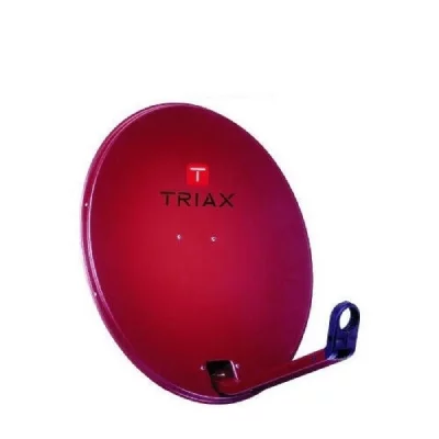 TRIAX Parabole Aluminium  TDA 64R Rouge Brique 60 x 65 cm S&eacute;rie Euroline