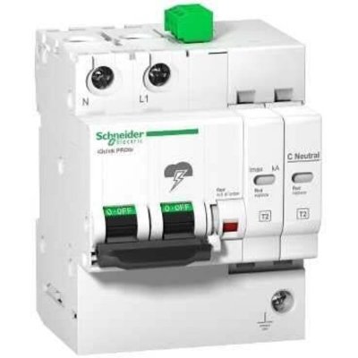 SCHNEIDER ELECTRIC Parafoudre avec report signalisation - 1 P+N - Acti9 - iQuick PRD40r