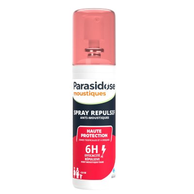 PARASIDOSE  Spray R&eacute;pusilf Moustiques Zones Tropicales 100ml