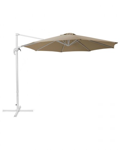 BELIANI Parasol beige sable 3 m de diam&egrave;tre Savona