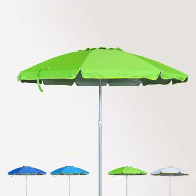 BEACHLINE Parasol de plage 240 cm aluminium anti-vent protection uv roma 