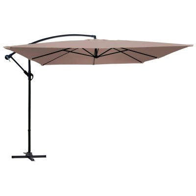 MOB EVENT PRO Parasol d&eacute;port&eacute; - 300 x 300 cm - Aluminium - Oviala - Taupe