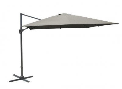 PROLOISIRS Parasol D&eacute;port&eacute; Inclinable Nh - 300 X 400 Cm - Toile Taupe