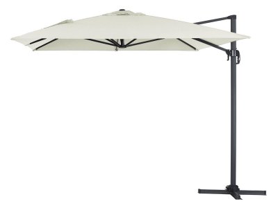 HABITAT ET JARDIN Parasol jardin d&eacute;port&eacute; Alu ""Sun 4"" - Rectangle - 3 x 4 m - Ecru