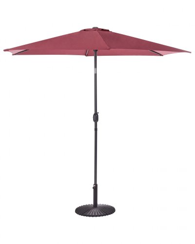 BELIANI Parasol rouge bordeaux pour jardin 267 cm Varese
