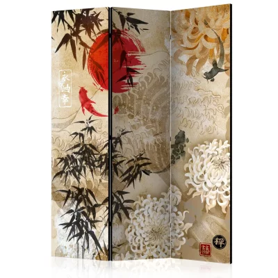 Paravent 3 volets - Fish Dance [Room Dividers] - 135x172 (38965)