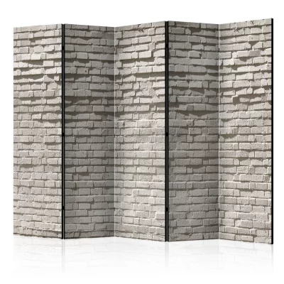 Paravent 5 volets - Brick Wall: Minimalism II [Room Dividers] - 225x172 (38469)