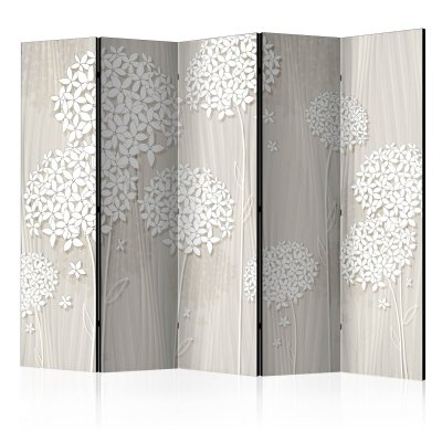Paravent 5 volets - Paper Dandelions ii [Room Dividers] 225x172