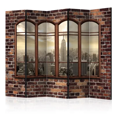 Paravent 5 volets - Unusual View II [Room Dividers] - 225x172 (40627)