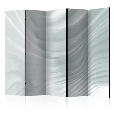 Paravent 5 volets - Waving White II [Room Dividers] - 225x172 (40709)