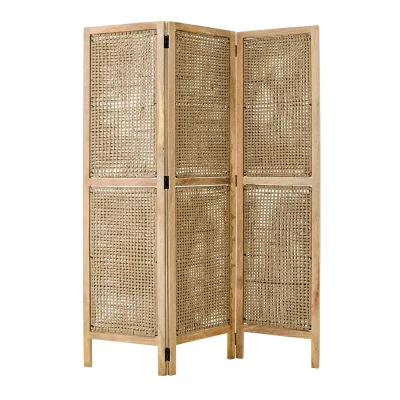 Paravent En Bois ""roseau"" 180cm Naturel