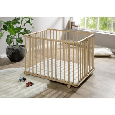 GEUTHER Parc pour b&eacute;b&eacute; Lucilee  Natur 90 cm x 97 cm Mint