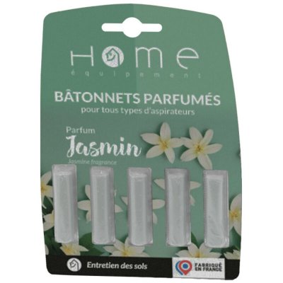 HOME EQUIPEMENT Parfum aspirateur  Jasmin x 5 batonnets