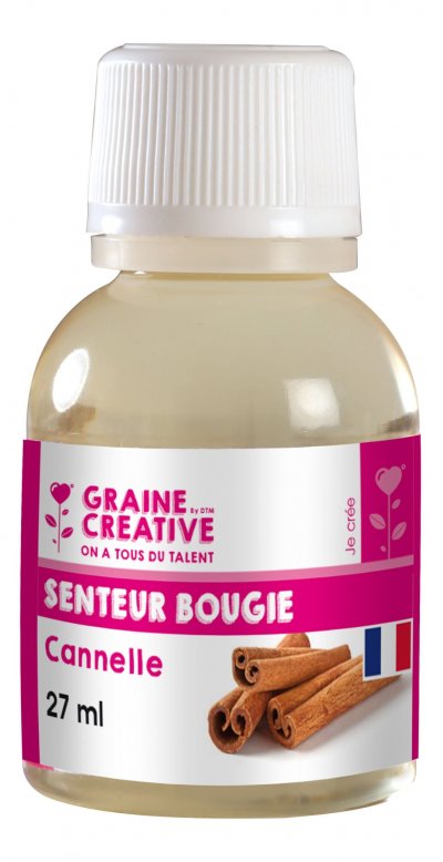 GRAINE CR Parfum pour bougies 27 ml - Senteur cannelle - &eacute;ative
