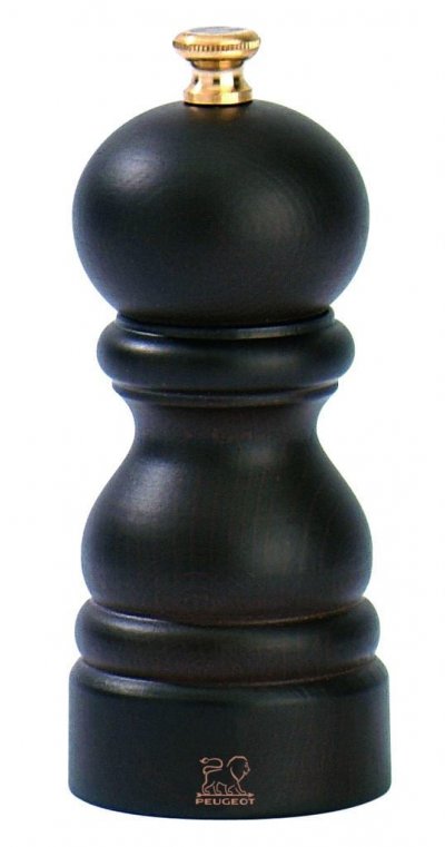 PEUGEOT Paris Moulin &agrave; sel manuel en bois couleur chocolat 12 cm