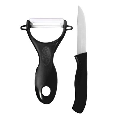 COOK CONCEPT Paris Prix - Couteau & &eacute;plucheur C&eacute;ramique cario 16cm Noir