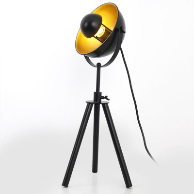 LES TENDANCES Paris Prix - Lampe &agrave; Poser Design xiaso 40cm Noir & Or